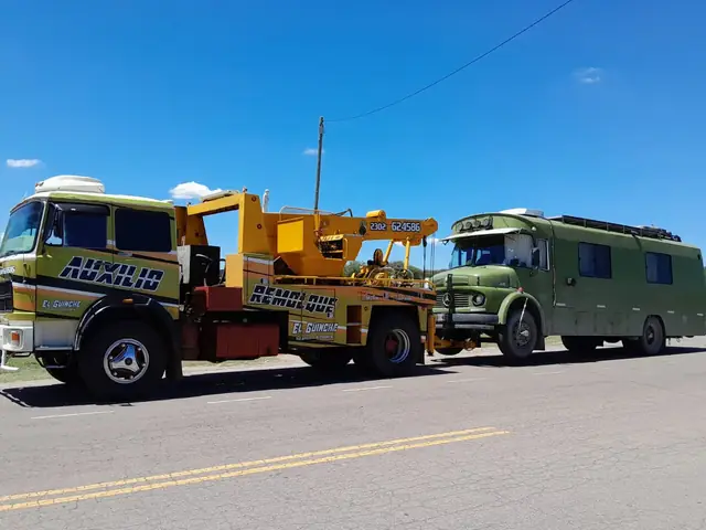 Remolque de motorhome con unidad de auxilio pesado